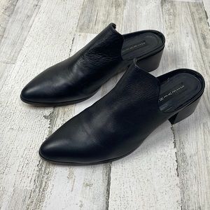 STEVEN Deandra heeled mule black leather - sz 11